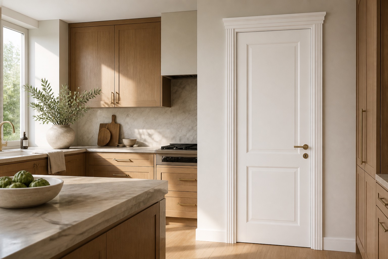 H DOORS door in a kitchen